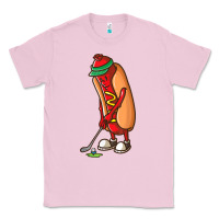 Bubblegum Pink Funny Golfing Hot Dog Golf Gifts Shirts for Men Boys Golfer Classic Tee - maiPhamDesign
