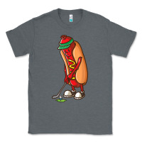Charcoal Heather Funny Golfing Hot Dog Golf Gifts Shirts for Men Boys Golfer Classic Tee - maiPhamDesign