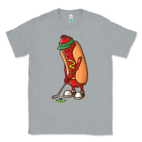 Heather Grey Funny Golfing Hot Dog Golf Gifts Shirts for Men Boys Golfer Classic Tee - maiPhamDesign