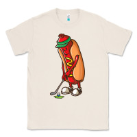 Natural Funny Golfing Hot Dog Golf Gifts Shirts for Men Boys Golfer Classic Tee - maiPhamDesign
