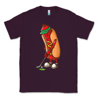Plum Funny Golfing Hot Dog Golf Gifts Shirts for Men Boys Golfer Classic Tee - maiPhamDesign