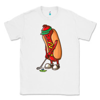 White Funny Golfing Hot Dog Golf Gifts Shirts for Men Boys Golfer Classic Tee - maiPhamDesign