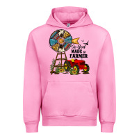 Fuchsia Pink so god made a farmer Urban Hoodie - JahusDesignShop