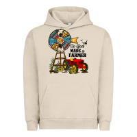 Pigment French Oak so god made a farmer Urban Hoodie - JahusDesignShop