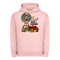 Pigment Salmon so god made a farmer Urban Hoodie - JahusDesignShop
