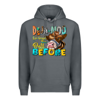 Rock Deja Moo I've Heard Tih Bull Before Premium Hoodie - CowhideDigitalArt