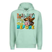 Seafoam Deja Moo I've Heard Tih Bull Before Premium Hoodie - CowhideDigitalArt