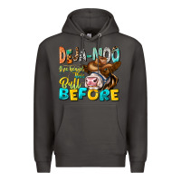 Smoke Deja Moo I've Heard Tih Bull Before Premium Hoodie - CowhideDigitalArt