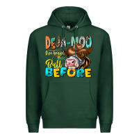 Sports Green Deja Moo I've Heard Tih Bull Before Premium Hoodie - CowhideDigitalArt