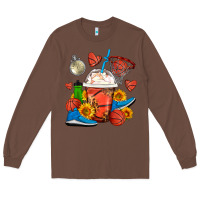 Chestnut Basketball Frappe Coffee Long Sleeve Tee - FaDigitalArtStudio