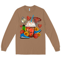 Toasted Coconut Basketball Frappe Coffee Long Sleeve Tee - FaDigitalArtStudio