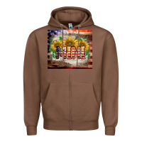 Chestnut patriotic mini  tumbler Zipper Hoodie - BarkalooDesign