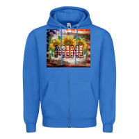 True Royal patriotic mini  tumbler Zipper Hoodie - BarkalooDesign