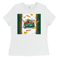 White back to school truck Ladies Tee - TumblerDesignByShophia