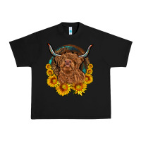 Black cow sunflower leopard Urban Heavy Tee - OliviaCreatesArt