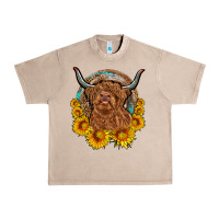 French Oak cow sunflower leopard Urban Heavy Tee - OliviaCreatesArt