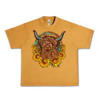 Peanut Butter cow sunflower leopard Urban Heavy Tee - OliviaCreatesArt