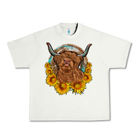 Pistachio cow sunflower leopard Urban Heavy Tee - OliviaCreatesArt