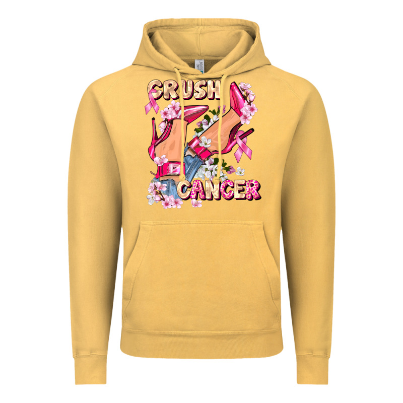 Crush Breast Cancer Vintage Hoodie by FaDigitalArtStudio | Teevron