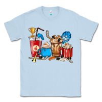 Dusty Blue Hockey coffee cups Classic Tee - HowdyJamesFarm