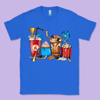 Hockey Coffee Cups Classic Tee Designed By Howdyjamesfarm