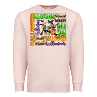 Pale Pink halloween Premium Sweatshirt - AdoDesignShop