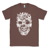 Chestnut Matching Family French Bulldog Dog Skull Costume Halloween Classic Tee - maiPhamDesign