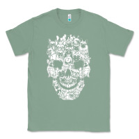 Sage Matching Family French Bulldog Dog Skull Costume Halloween Classic Tee - maiPhamDesign