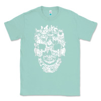 Seafoam Matching Family French Bulldog Dog Skull Costume Halloween Classic Tee - maiPhamDesign