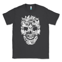 Smoke Matching Family French Bulldog Dog Skull Costume Halloween Classic Tee - maiPhamDesign