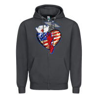 Smoke patriotic nurse love Zipper Hoodie - BarkalooDesign