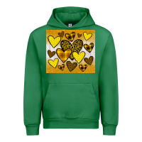Emerald yellow hearts Urban Hoodie - JahusDesignShop