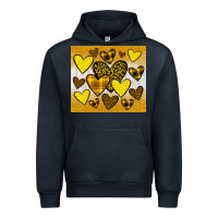 Navy yellow hearts Urban Hoodie - JahusDesignShop