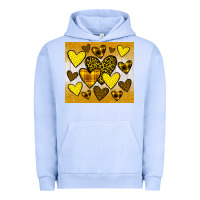 Pigment Grape Ice yellow hearts Urban Hoodie - JahusDesignShop