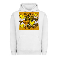 Pigment Lunar Rock yellow hearts Urban Hoodie - JahusDesignShop