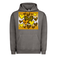 Pigment Tornado yellow hearts Urban Hoodie - JahusDesignShop