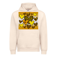 Sandshell yellow hearts Urban Hoodie - JahusDesignShop