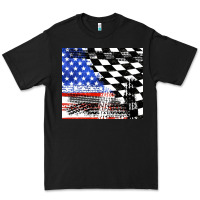 Black racing checkered flag tumbler tbs Premium Tee - TumblerDesignByShophia