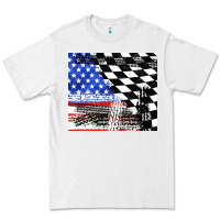 White racing checkered flag tumbler tbs Premium Tee - TumblerDesignByShophia