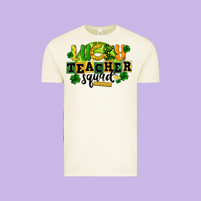 Lucky Teacher Squad St. Patrick's Day Vintage Tee Designed By Cowgirlartshop