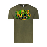 Vintage Olive Lucky Teacher Squad St. Patrick's Day Vintage Tee - CowGirlArtShop
