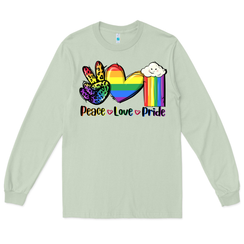 Peace Love Pride Long Sleeve Tee by FaDigitalArtStudio | Teevron