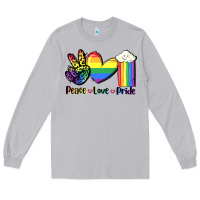 Moon Dust Peace love Pride Long Sleeve Tee - FaDigitalArtStudio