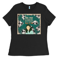 Black this year i'm throwing away my bucket list and i'm Ladies Tee - TumblerDesignByShophia