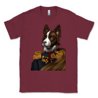 Burgundy Pet Portraits, Custom Pet Portraits, Renaissance Pet Portraits, Classic Tee - RanaPortraitStore
