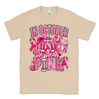 Mushroom in october we wear pink american football Classic Tee - RanaPortraitStore