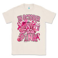 Natural in october we wear pink american football Classic Tee - RanaPortraitStore