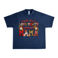 Navy somebody's loud mouth baseball mama Urban Heavy Tee - Jasminsmagicworld