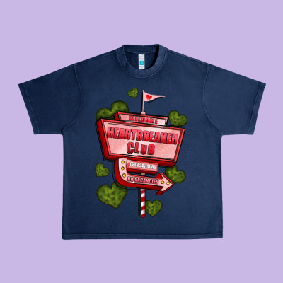 Heartbreaker Club Olivia Urban Heavy Tee Designed By Oliviacreatesart