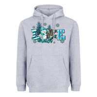 Heather Grey love winter Heavyweight Hoodie - AdoDesignShop